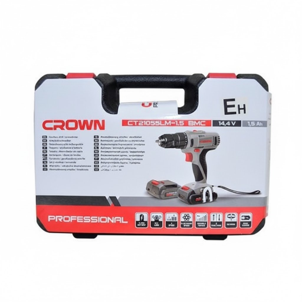 VISSEUSE PERCEUSE CROWN CT21055LM SANS FIL 14.4V 2 BATTERIES